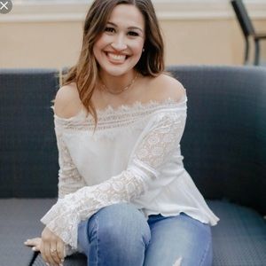 New With Tags! Kittenish off the shoulder blouse.